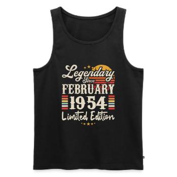 Legendary Since February 1954 | Limited Edition - Débardeur bio Premium Homme - noir - Devant - Michal (187cm)