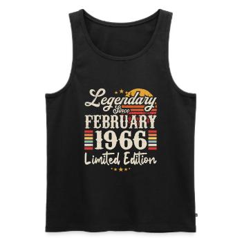 Legendary Since February 1966 | Limited Edition - Débardeur bio Premium Homme - noir - Devant - Michal (187cm)