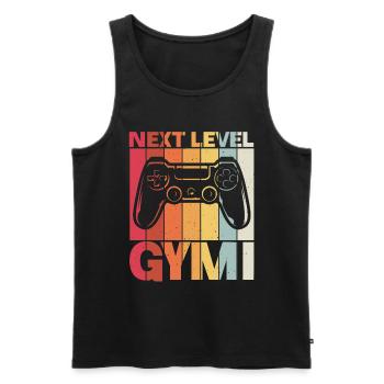 Nächstes Kapitel Grundschule Vintage neue Schule A - Männer Premium Bio Tank Top - Schwarz - Vorne - Michal (187cm)