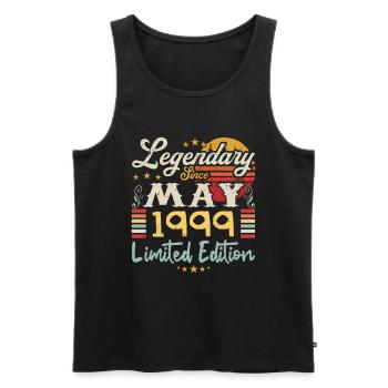 Legendary since May 1999 Limited Edition - Débardeur bio Premium Homme - noir - Devant - Michal (187cm)