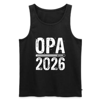 Opa Loading 2026 Babyankündigung Geburt Schwangers - Männer Premium Bio Tank Top - Schwarz - Vorne - Michal (187cm)