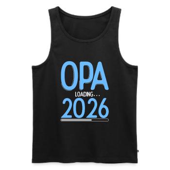 Opa Loading 2026 Babyankündigung Geburt Schwangers - Männer Premium Bio Tank Top - Schwarz - Vorne - Michal (187cm)