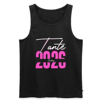 Tante Loading 2026 Babyankündigung Geburt Schwange - Männer Premium Bio Tank Top - Schwarz - Vorne - AI Model Male 178 light (178cm)