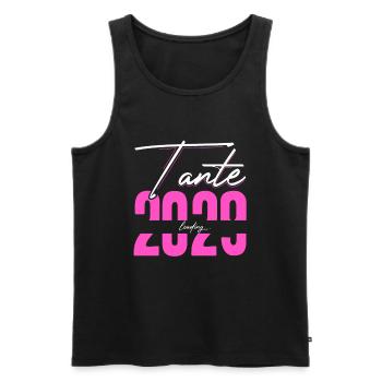 Tante Loading 2029 Babyankündigung Geburt Beste Ta - Männer Premium Bio Tank Top - Schwarz - Vorne - Michal (187cm)