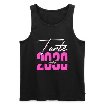 Tante Loading 2030 Babyankündigung Geburt Familien - Männer Premium Bio Tank Top - Schwarz - Vorne - Michal (187cm)
