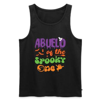 Abuelo Of The Spooky One Halloween 1st Birthday - Männer Premium Bio Tank Top - Schwarz - Vorne - Michal (187cm)