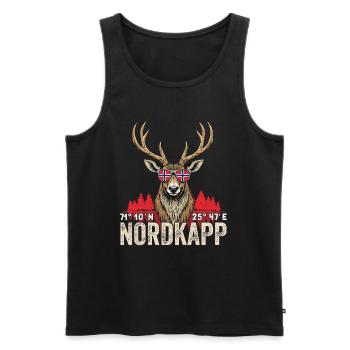 Norway Norway Norge Scandinavia North Cape - Men's Premium Organic Tank Top - black - Front - AI Model Male 178 light (178cm)