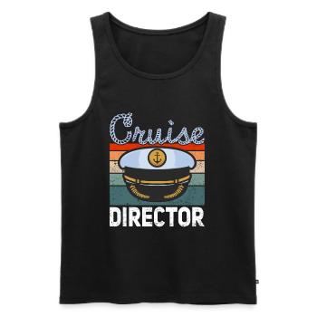 Kreuzfahrt Kreuzfahrtdirektor Directeur de croisière - Débardeur bio Premium Homme - noir - Devant - Michal (187cm)