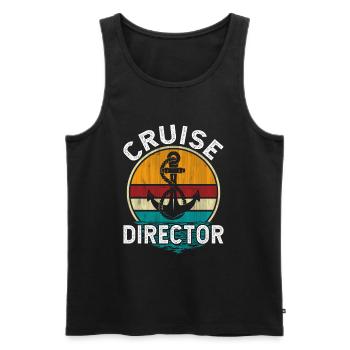 Kreuzfahrt Kreuzfahrtdirektor Cruise Director - Men's Premium Organic Tank Top - black - Front - Michal (187cm)