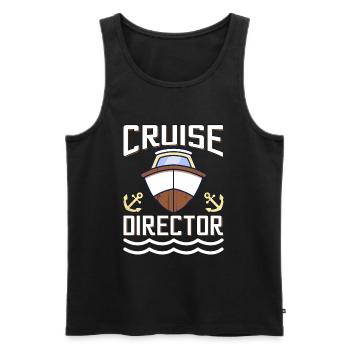 Kreuzfahrt Kreuzfahrtdirektor Directeur de croisière - Débardeur bio Premium Homme - noir - Devant - Michal (187cm)