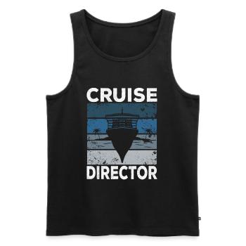 Kreuzfahrt Kreuzfahrtdirektor Cruise Director - Men's Premium Organic Tank Top - black - Front - Michal (187cm)