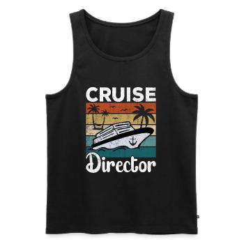 Kreuzfahrt Kreuzfahrtdirektor Directeur de croisière - Débardeur bio Premium Homme - noir - Devant - Michal (187cm)