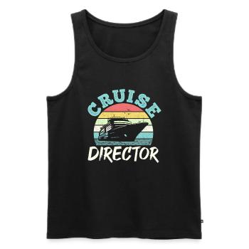 Kreuzfahrt Kreuzfahrtdirektor Directeur de croisière - Débardeur bio Premium Homme - noir - Devant - Michal (187cm)