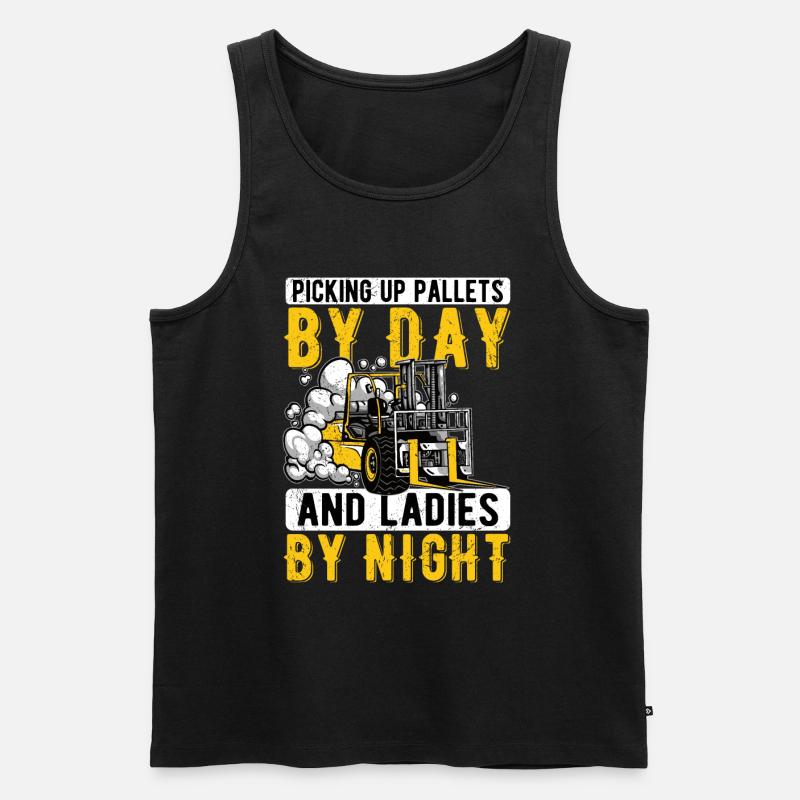 Staplerfahrer Gabelstapler Gabelstaplerfahrer - Männer Premium Bio Tank Top - Schwarz