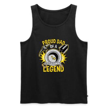 Gold prospectors Gold miners Gold diggers - Men's Premium Organic Tank Top - black - Front - AI Model Male 178 light (178cm)
