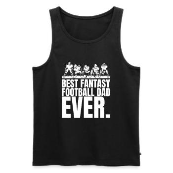 Lustiger bester Fantasy-Fußball-Vater aller Zeiten - Männer Premium Bio Tank Top - Schwarz - Vorne - Michal (187cm)