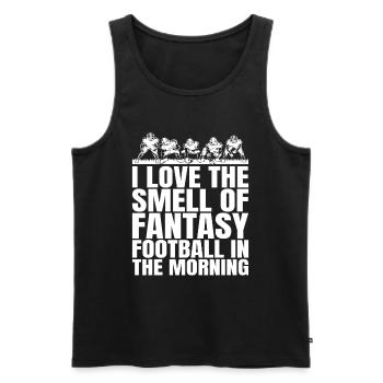 Drôle De Matin Des Hommes Amour Fantasy Football - Débardeur bio Premium Homme - noir - Devant - Michal (187cm)