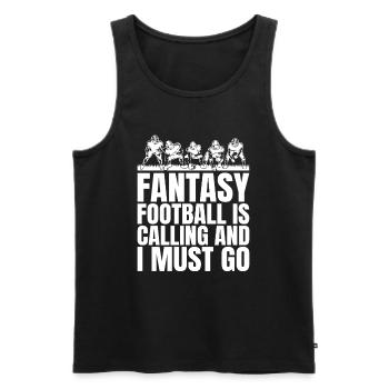 Lustiger Männer-Fantasy-Fußball - Männer Premium Bio Tank Top - Schwarz - Vorne - Michal (187cm)