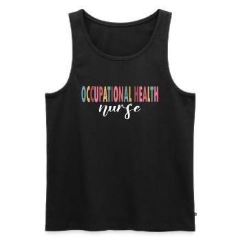 Arbeitsmedizinische Krankenschwester Leben - Männer Premium Bio Tank Top - Schwarz - Vorne - Michal (187cm)