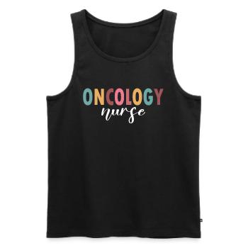 Onokologie-Krankenschwester-Leben - Männer Premium Bio Tank Top - Schwarz - Vorne - Michal (187cm)