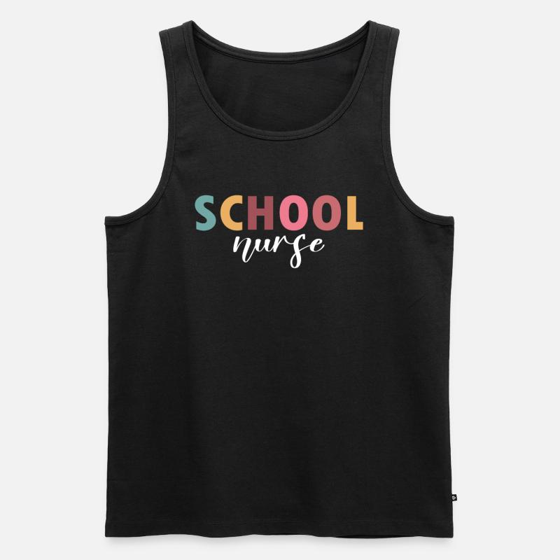 Das Leben der Schulkrankenschwester - Männer Premium Bio Tank Top - Schwarz