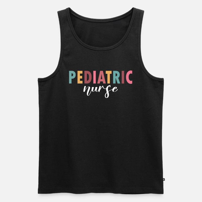 Das Leben einer Kinderkrankenschwester - Männer Premium Bio Tank Top - Schwarz