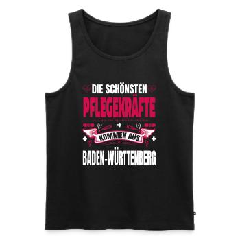 Die Schönsten Pflegekräfte Kommen Aus - Männer Premium Bio Tank Top - Schwarz - Vorne - Michal (187cm)