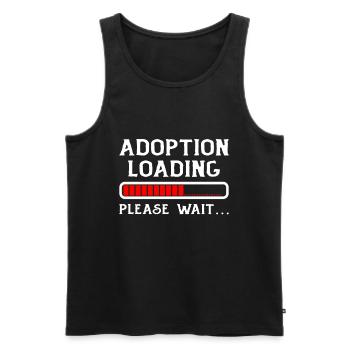Adoption Loading Please wait Adoption Day is here - Men's Premium Organic Tank Top - black - Front - AI Model Male 178 light (178cm)