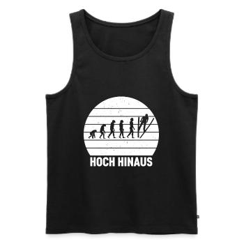 Hoch Hinaus Sonnenhintergrund Skispringen Sport - Männer Premium Bio Tank Top - Schwarz - Vorne - Michal (187cm)