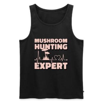 Cueilleurs de champignons et amis des champignons - Débardeur bio Premium Homme - noir - Devant - Michal (187cm)