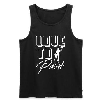 Maler und Lackierer, der Beste und Nervigste Beruf - Männer Premium Bio Tank Top - Schwarz - Vorne - Michal (187cm)