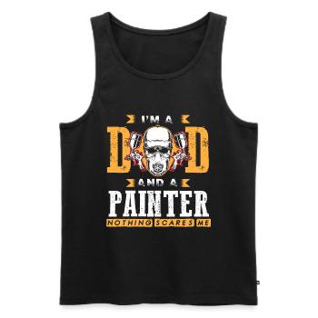 Maler und Lackierer, der Beste und Nervigste Beruf - Männer Premium Bio Tank Top - Schwarz - Vorne - Michal (187cm)