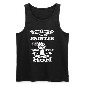Maler und Lackierer, der Beste und Nervigste Beruf - Männer Premium Bio Tank Top - Schwarz - Vorne - AI Model Male 178 light (178cm)