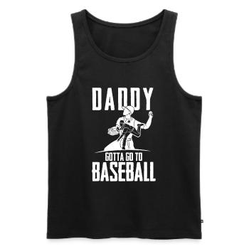 Cadeau de fête des pères pour papa pour la fête des pères - Débardeur bio Premium Homme - noir - Devant - Michal (187cm)