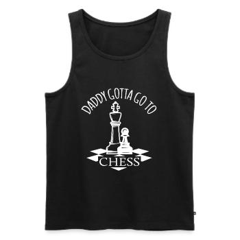 Father's Day gift for dad for Father's Day - Men's Premium Organic Tank Top - black - Front - AI Model Male 178 light (178cm)