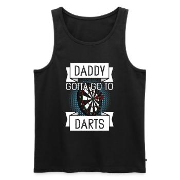 Cadeau de fête des pères pour papa pour la fête des pères - Débardeur bio Premium Homme - noir - Devant - Michal (187cm)