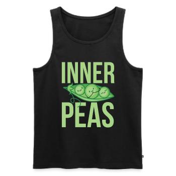 Meditation, Zen Yoga and Pilates - Men's Premium Organic Tank Top - black - Front - Michal (187cm)