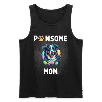 Australian Shepherd Easter Egg Hunter Mom Costume - Men's Premium Organic Tank Top - black - Front - Michal (187cm)