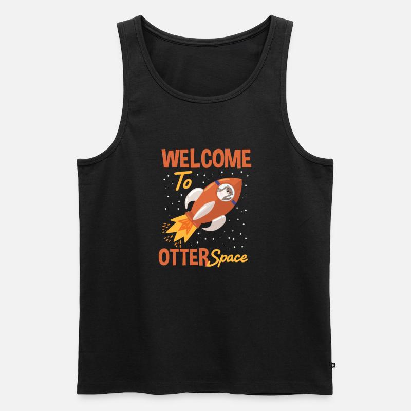 Sonnensystem Willkommen Im Otter Space - Männer Premium Bio Tank Top - Schwarz
