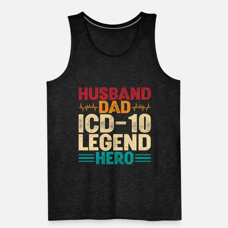 Coding Specialist Medical Encoder Father Men's Premium Organic Tank Top