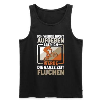 Ich Werde Nicht Aufgeben Aber Ich - Männer Premium Bio Tank Top - Schwarz - Vorne - AI Model Male 178 light (178cm)