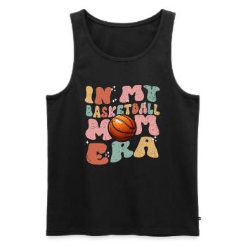 In My Basketball Mom Era - Cute Women's Basketball - Men's Premium Organic Tank Top - black - Front - Michal (187cm)
