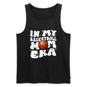In My Basketball Mom Era - Basketball féminin mignon - Débardeur bio Premium Homme - noir - Devant - AI Model Male 178 light (178cm)
