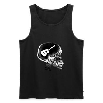 cadeau guitare amateur humour guitariste prof - Débardeur bio Premium Homme - noir - Devant - Michal (187cm)