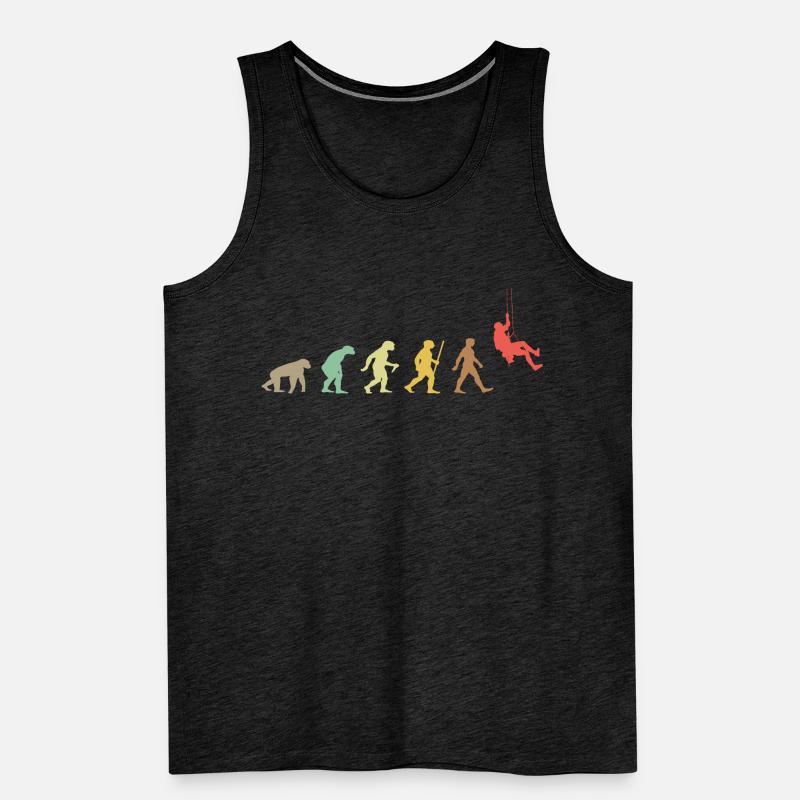 Klettern Retro Klettern Evolution Climber Männer Premium Bio Tank Top