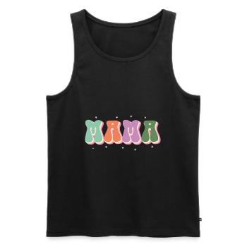 Ich Ging Von Mama Zu Mama, Von Mama Zu Mama - Männer Premium Bio Tank Top - Schwarz - Vorne - Michal (187cm)