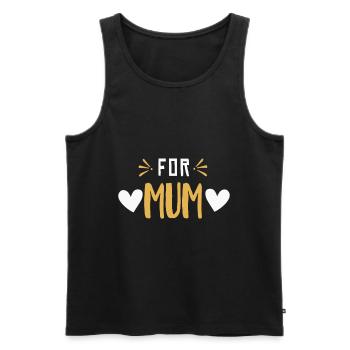 I went from mom to mom to be great - Men's Premium Organic Tank Top - black - Front - Michal (187cm)