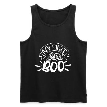 My first Boo - Halloween Pumpkins - Men's Premium Organic Tank Top - black - Front - Michal (187cm)