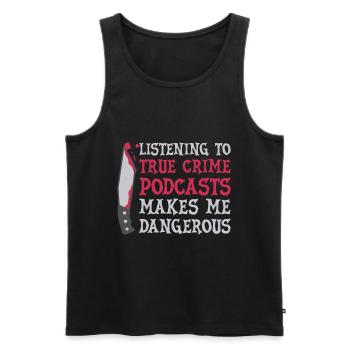 True Crime Podcast Detective Serial Killer Tv Show - Männer Premium Bio Tank Top - Schwarz - Vorne - Michal (187cm)