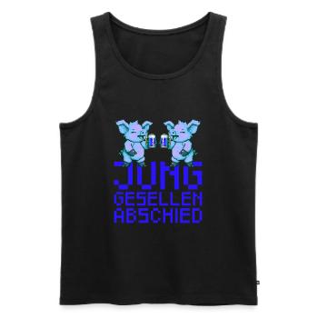 Pig Bachelorette Party Party Bachelor Party - Men's Premium Organic Tank Top - black - Front - Michal (187cm)